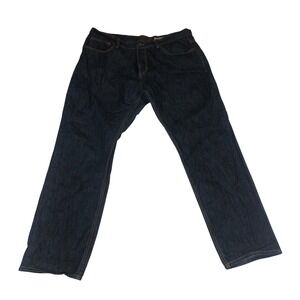 LR Geans by LRG Y2K Mens 42x30 Dark Wash Straight Leg Indigo Denim Jeans Hip Hop